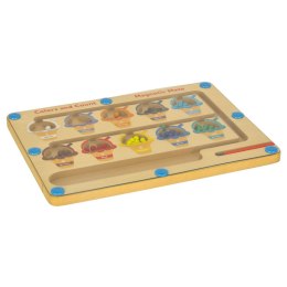 Tablica magnetyczna edukacyjna montessori sortowanie kolorowe kulki lody 30 cm x 22 cm