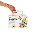 Klocki magnetyczne magnetic sticks dla małych dzieci duże patyczki 64 elementy pudełko