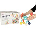 Klocki magnetyczne magnetic sticks dla małych dzieci duże patyczki 64 elementy pudełko