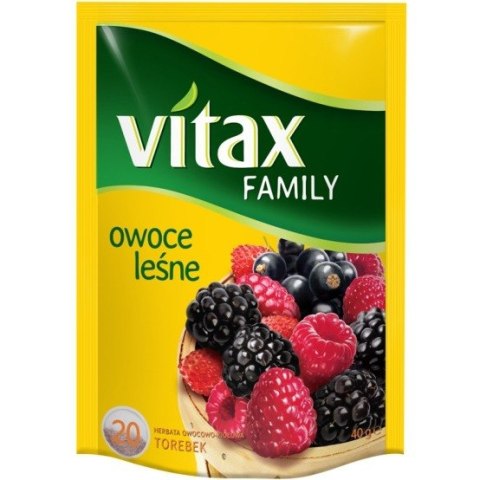 HERBATA VITAX FAMILY OWOCE LEŚNE 20 TOREBEK