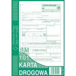 KARTA DROGOWA - OSOBOWY (NUMEROWANA). (OFFSET) MICHALCZYK I PROKOP A5