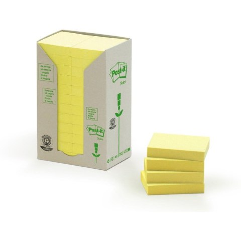 KARTECZKI POST-IT ECO 38 X 51 MM ŻÓŁTE (24 X 100)