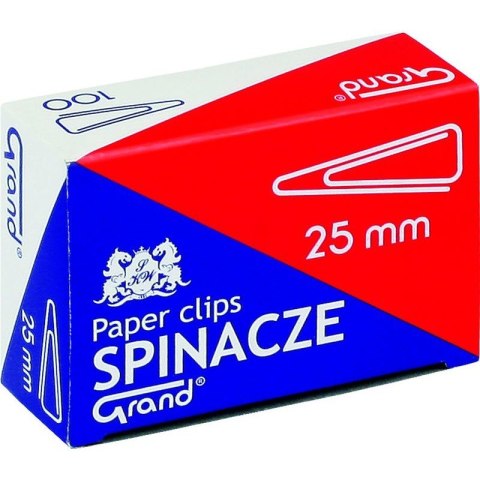 SPINACZE TRÓJKĄTNE 25 MM BIUROWE (100)