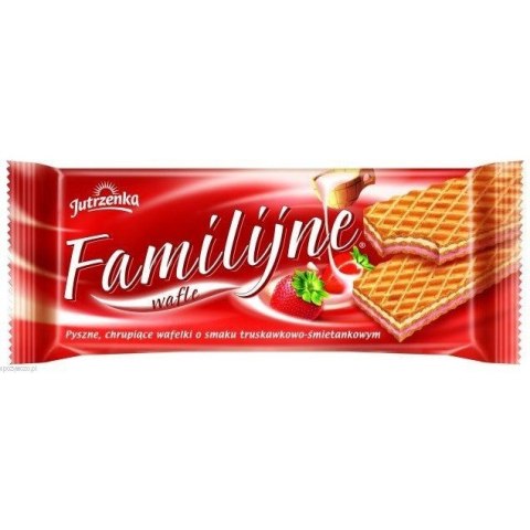 WAFLE JUTRZENKA FAMILIJNE 180 G TRUSKAWKOWE