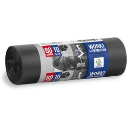 WORKI NA ŚMIECI 60 L LDPE CZARNE (10)