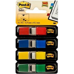 ZAKŁADKI POST-IT WĄSKIE 12 X 43 MM 683-4 4 KOLORY PO 35 SZT.