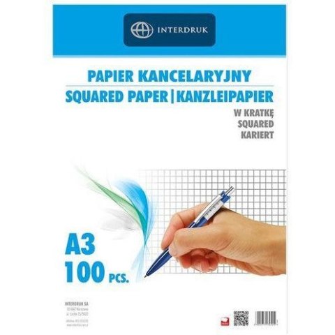 PAPIER KANCELARYJNY A3 # 100 ARKUSZY