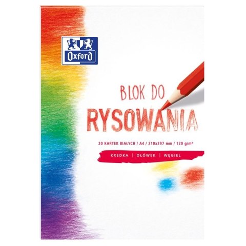 Blok rysunkowy Oxford A4/20k biały