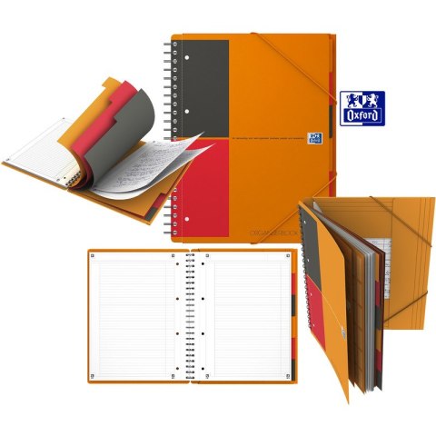 KOŁONOTATNIK OXFORD ORGANISERBOOK A4+/80K LINIA