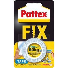 Taśma dwustronna Pattex Fix 19mm/1.5m 80kg