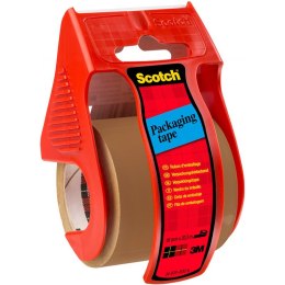 Taśma pakowa na podajniku Scotch 48mm/20.3m brązowa, BRĄZOWY