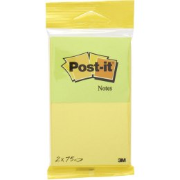 Karteczki Post-it 76x63.5mm (6720-YG) żółto-zielone (2x75)