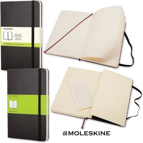 Notatnik Moleskine Classic L (13x21cm) gładki czarny