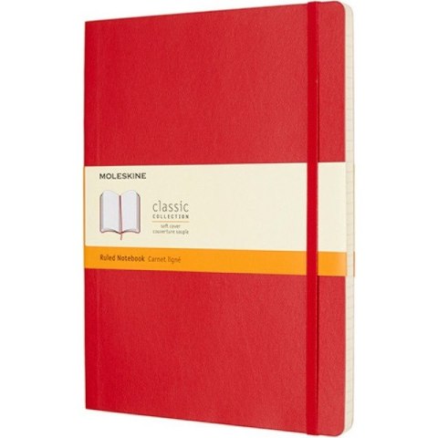 Notatnik Moleskine Classic XL (19x25cm) linia czerwony