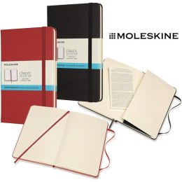 Notatnik Moleskine Classic M (11.5x18cm) kropki czarny, CZARNY