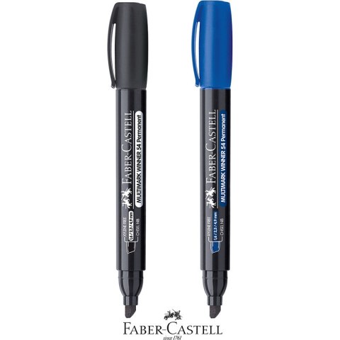 Marker permanentny Faber-Castell 54, CZARNY