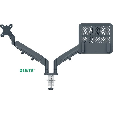 Ramię na monitor i laptop Leitz Ergo ciemnoszare