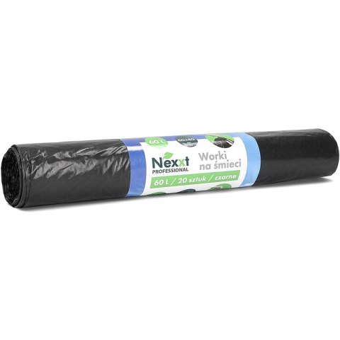 Worki na śmieci Nexxt 60L LDPE czarne (20)