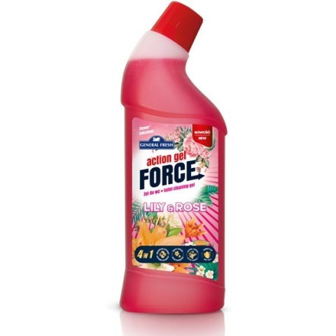 Żel do WC Action Gel Force 1L kwiat