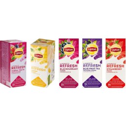 Herbata Lipton Refresh Blackcurrant (25), CZARNA PORZECZKA