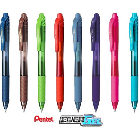 Pióro kulkowe Pentel EnerGel BL107 różowe, RÓŻOWY